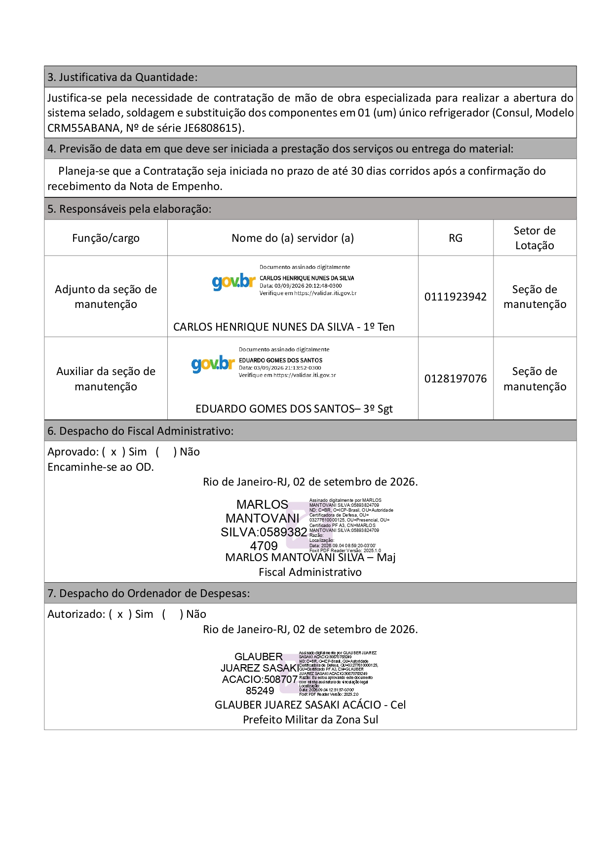 REPARADOR(A) DE MÁQUINAS E APARELHOS DE REFRIGERAÇÃO E VENTILAÇÃO PARA USO INDUSTRIAL E COMERCIAL