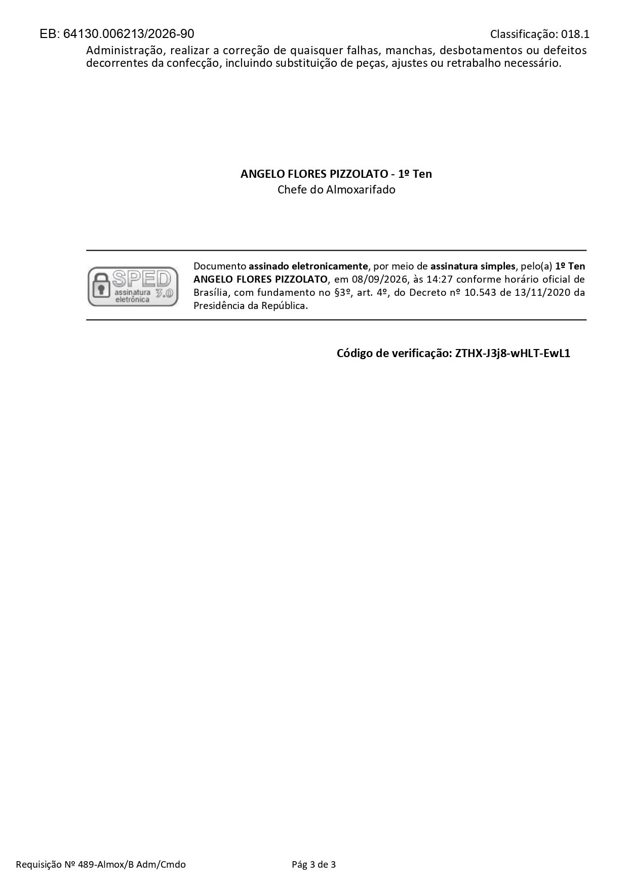 REPARADOR (A) DE ARTIGOS DE TAPEÇARIA