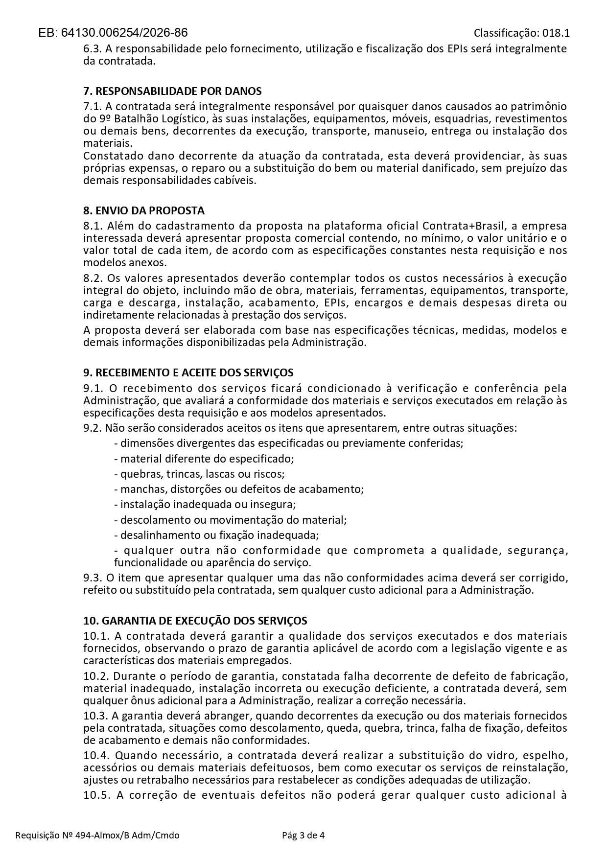 VIDRACEIRO DE EDIFICAÇÕES INDEPENDENTE