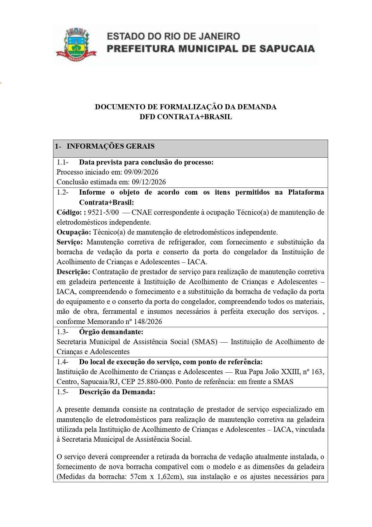 MANUTENÇÃO DE ELETRODOMÉSTICOS