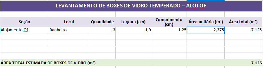 VIDRACEIRO DE EDIFICAÇÕES INDEPENDENTE