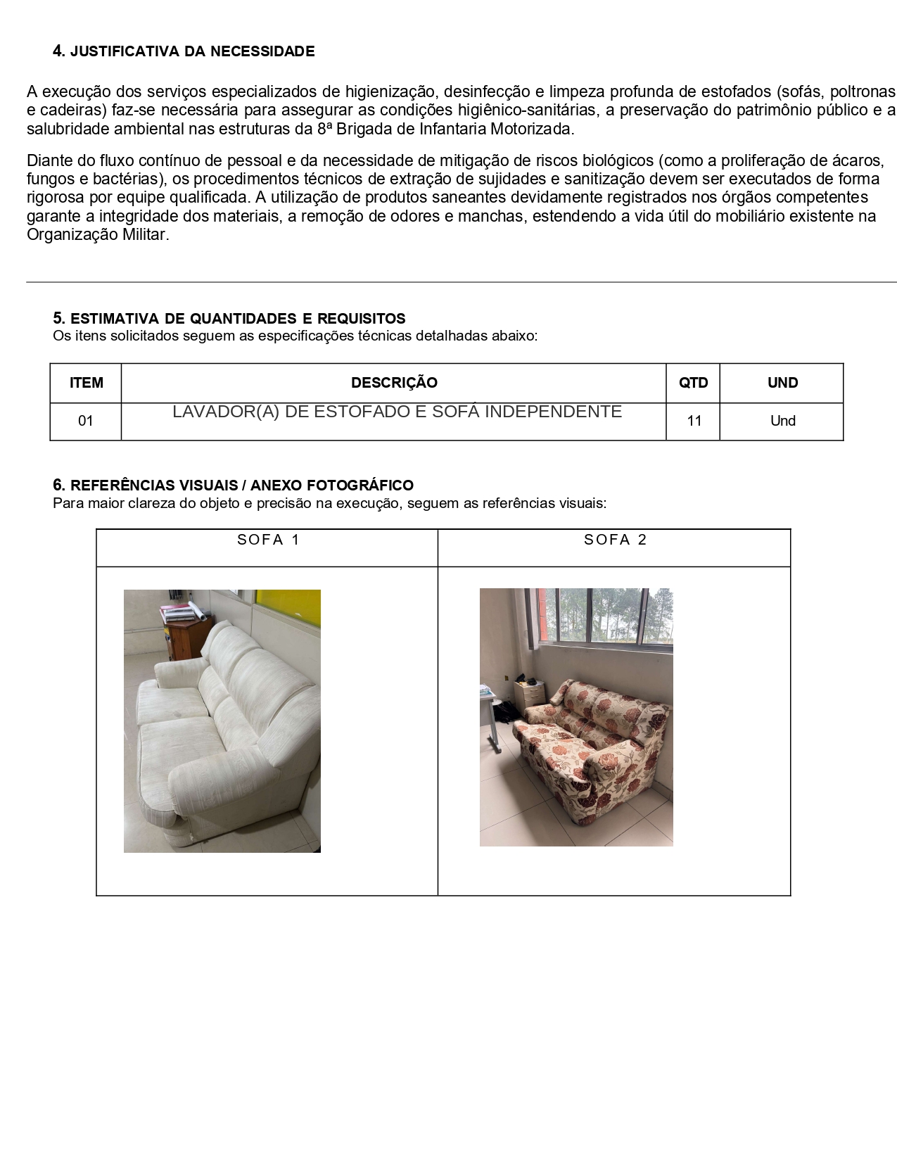 LAVADOR(A) DE ESTOFADO E SOFÁ INDEPENDENTE