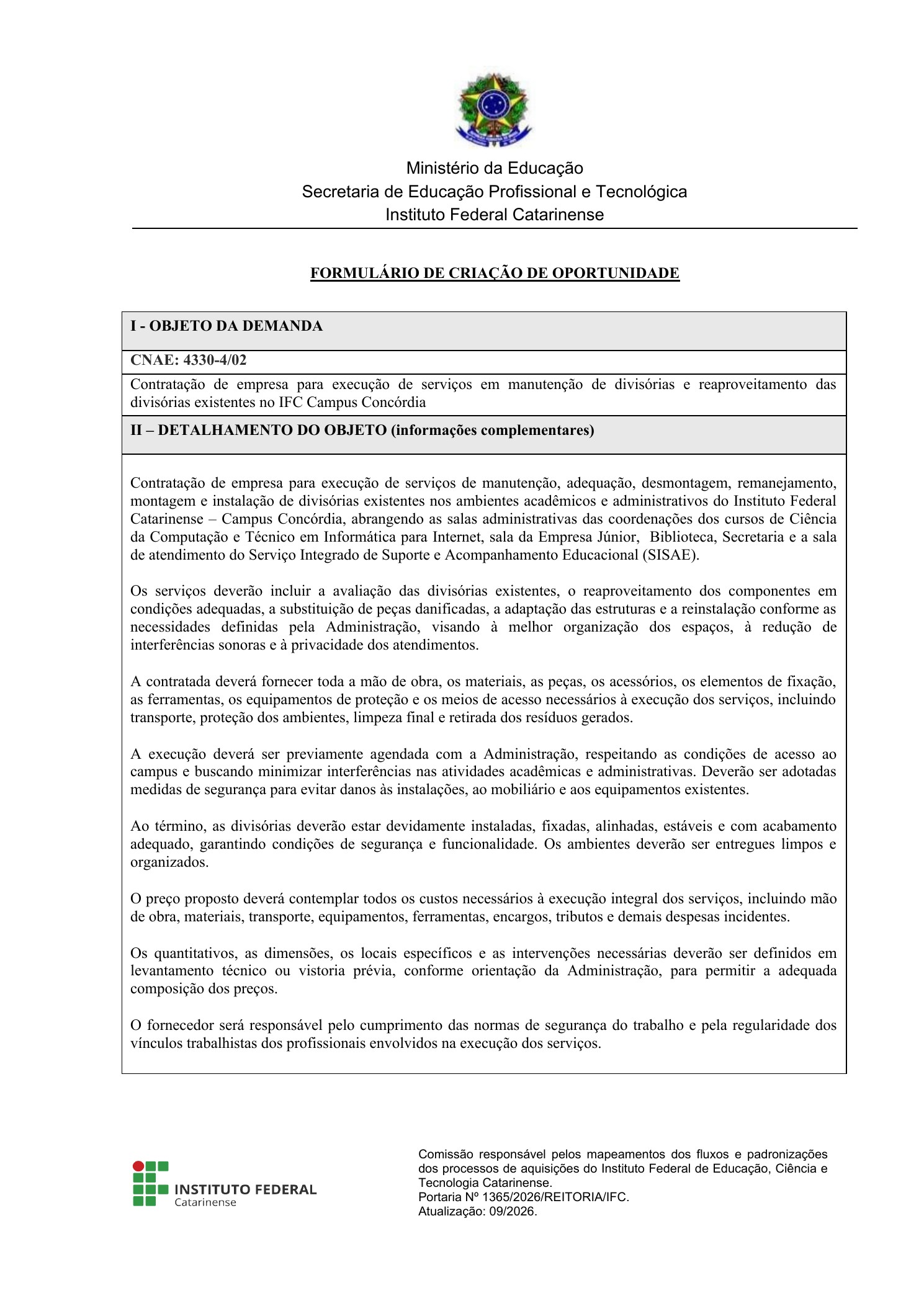 CARPINTEIRO(A) INDEPENDENTE